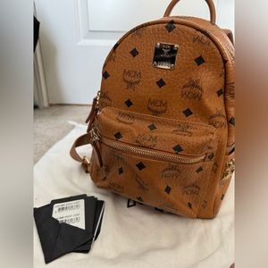 Mini MCM STARK SIDE STUDS BACKPACK IN VISETOS （ original dust bag and tag）